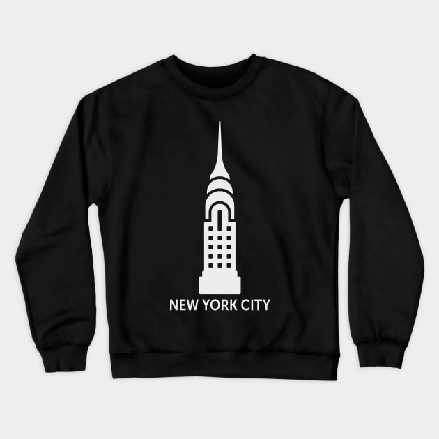 New York City Chyrsler Crewneck Sweatshirt by byebyesally